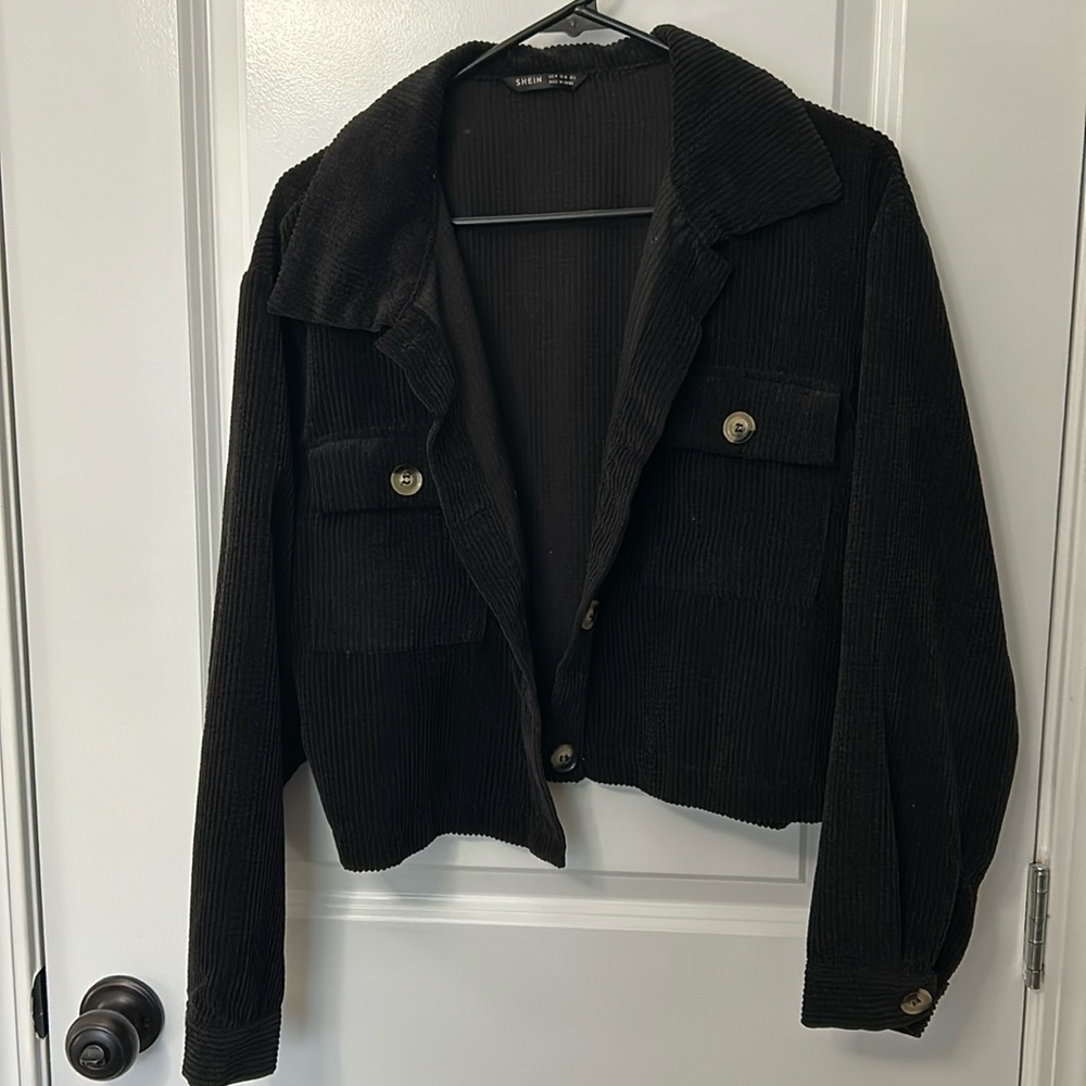 Cropped Corduroy Jacket